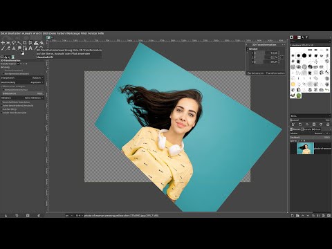 Gimp 2.10.18 wurde veröffentlicht | Neues 3D Transformationswerkzeug!